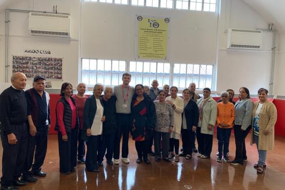 Our Engagement Officer Luke, with members of the DOSTIA group.